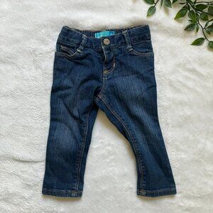 Old Navy 18-24M Dark Wash Skinny Jeans Stretch EUC Baby Girl